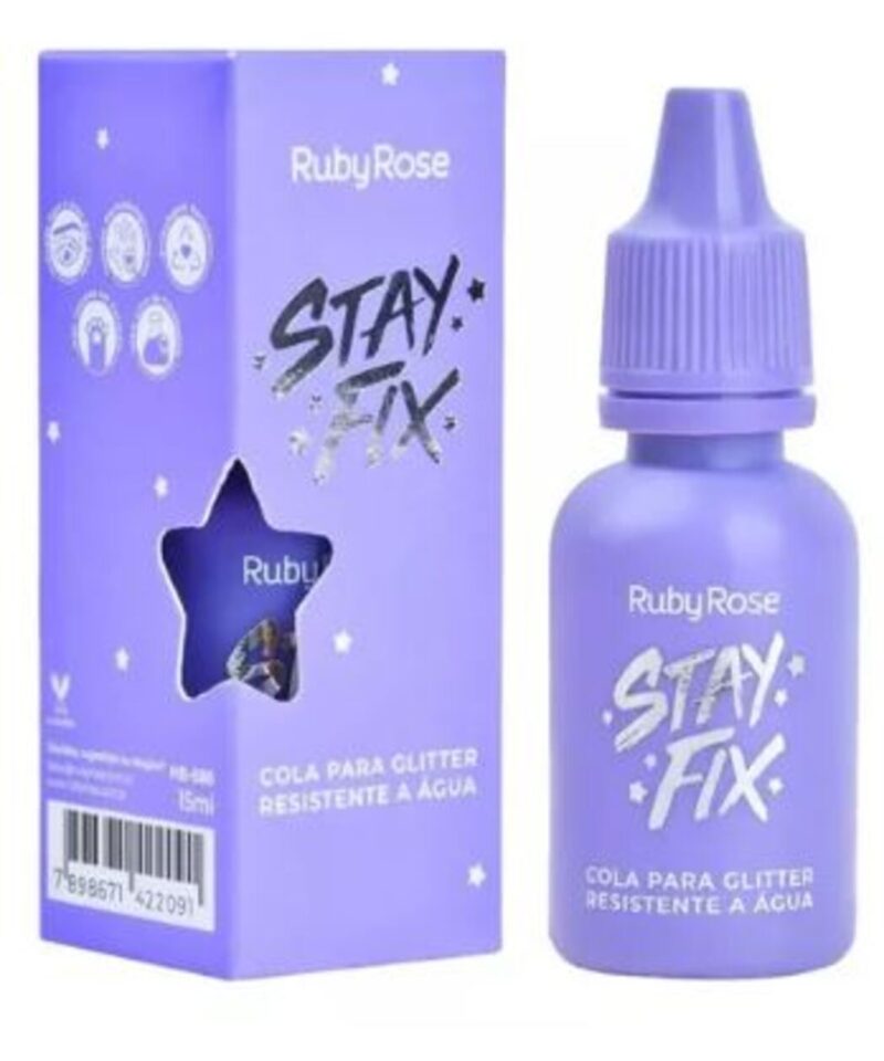 Cola Glitter Resistente a Água Stay Fix HB584